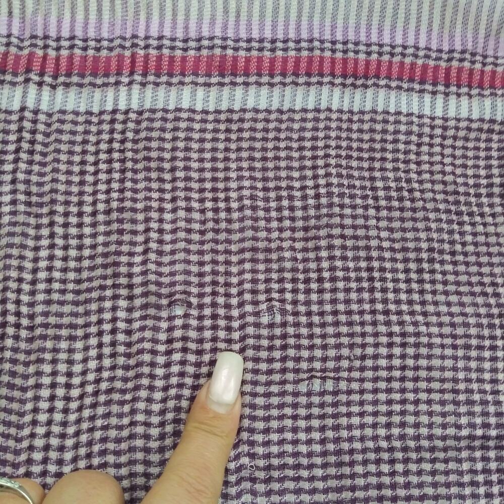 CollectionEighteen Purple Plaid Shawl Wrap Scarf Size OS - Picture 7 of 7